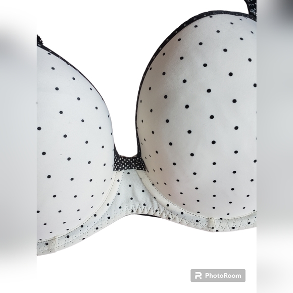 Freya Intimates & Sleepwear Polka-Dot Design in Black and White EUC 32G - Picture 4 of 14